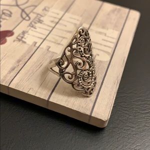 Sterling Silver Ring Sz 8.25 (925)